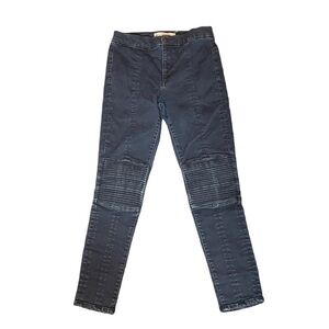 Gap 1969 True Skinny Blue Pleated Accordion Knee Stretch Size 6 / 28